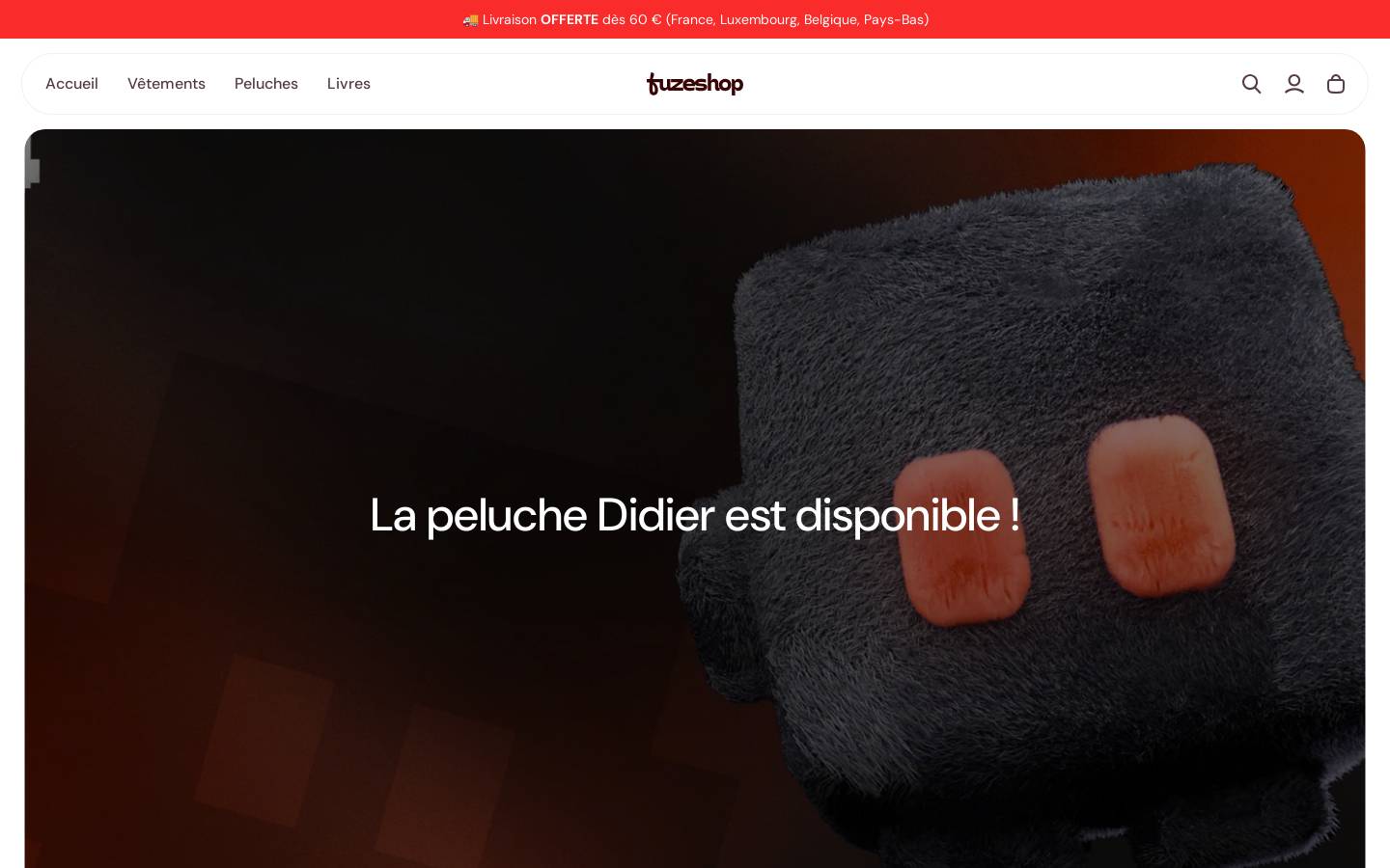 fuzeshop.fr homepage screenshot