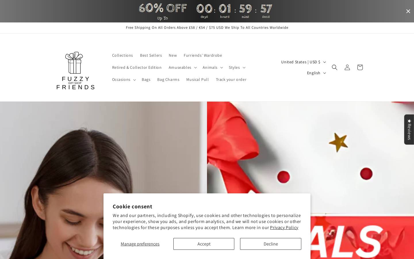 Fuzzyfriendsworld homepage screenshot