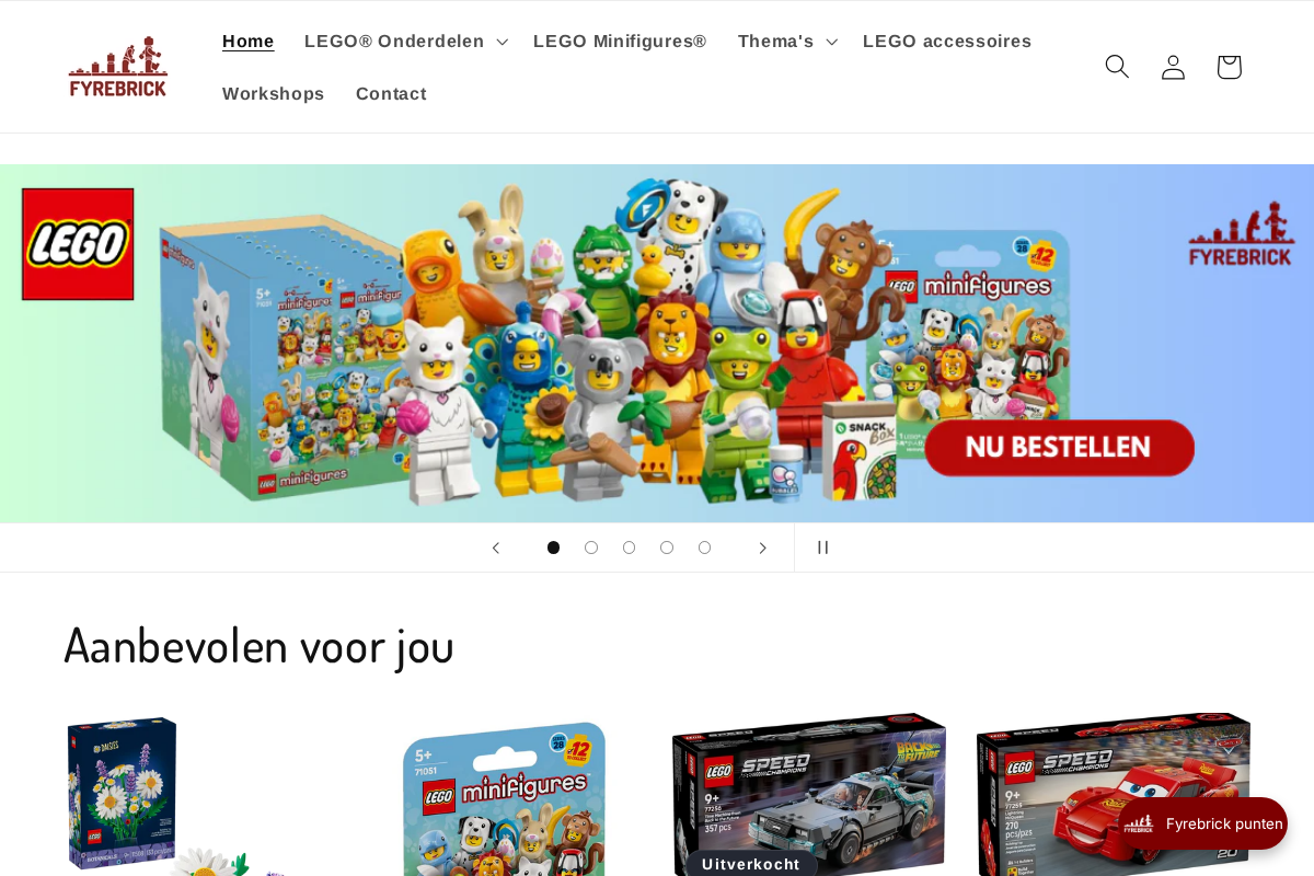 fyrebrick.be homepage screenshot