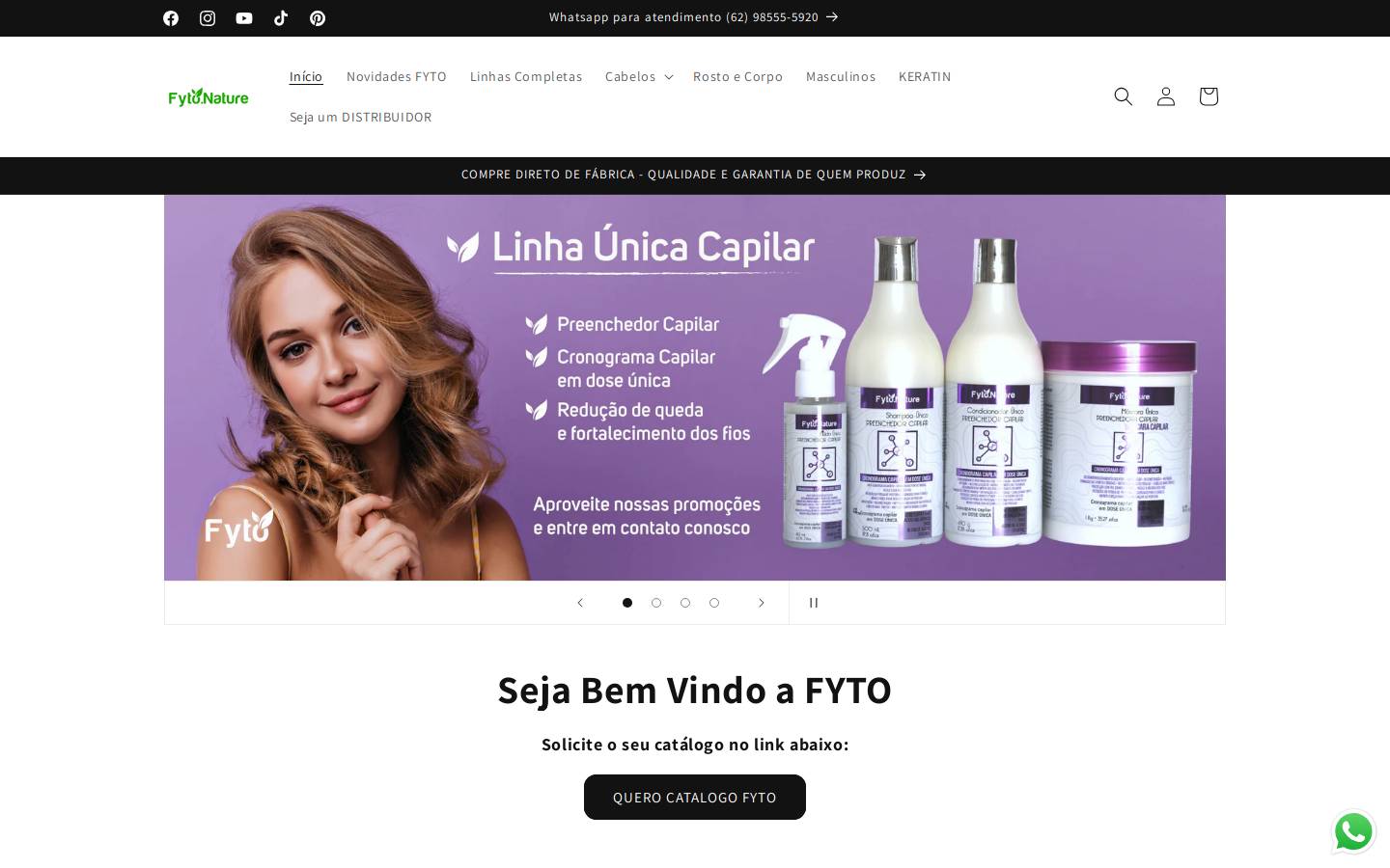 fytonature.com.br homepage screenshot