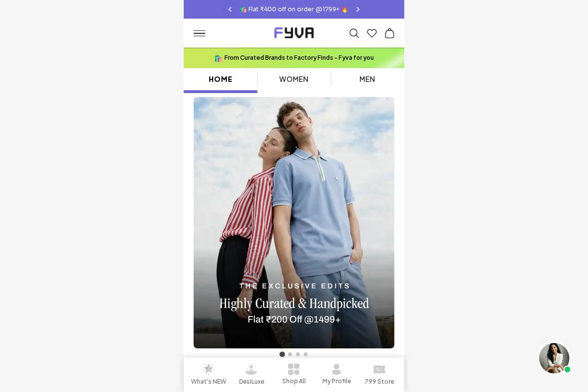 fyva.in homepage screenshot