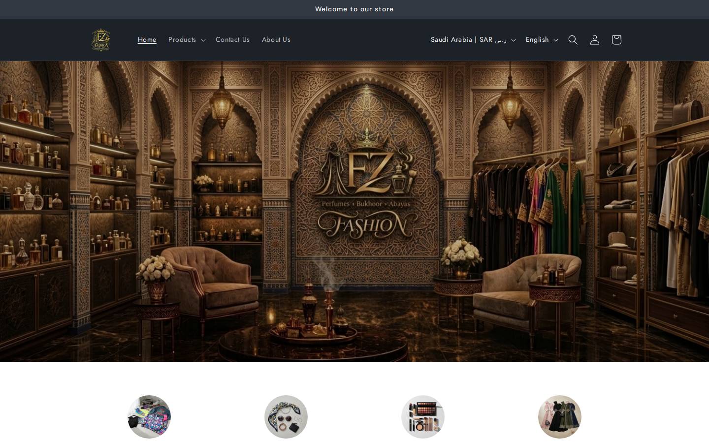 fz-stores.com homepage screenshot