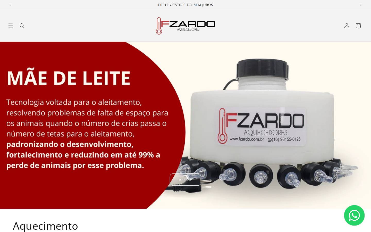 fzardo.com.br homepage screenshot