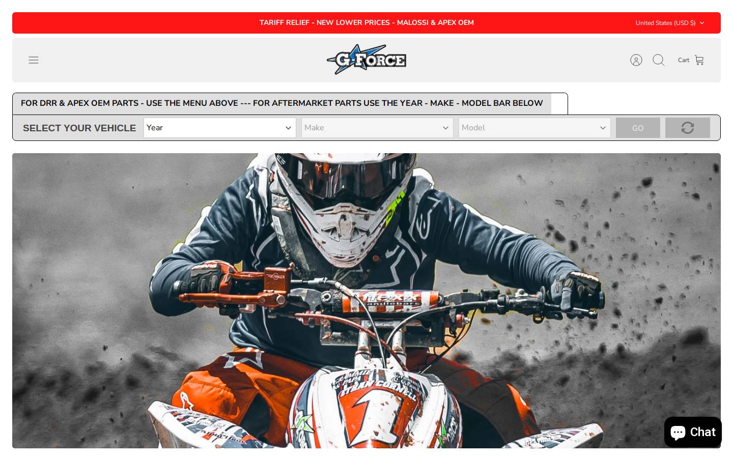 g-forcepowersports.com homepage screenshot