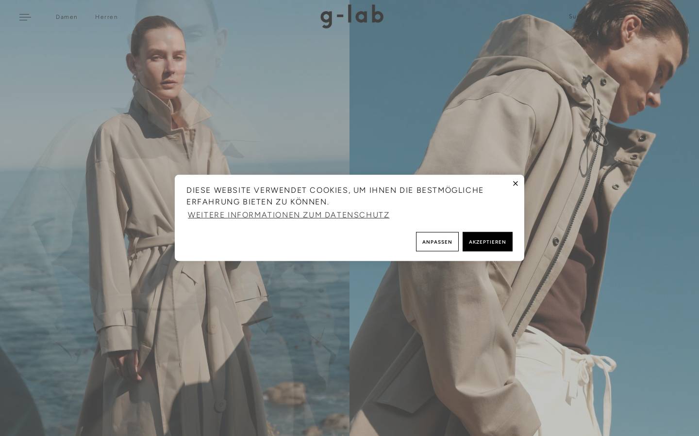 G Lab homepage screenshot
