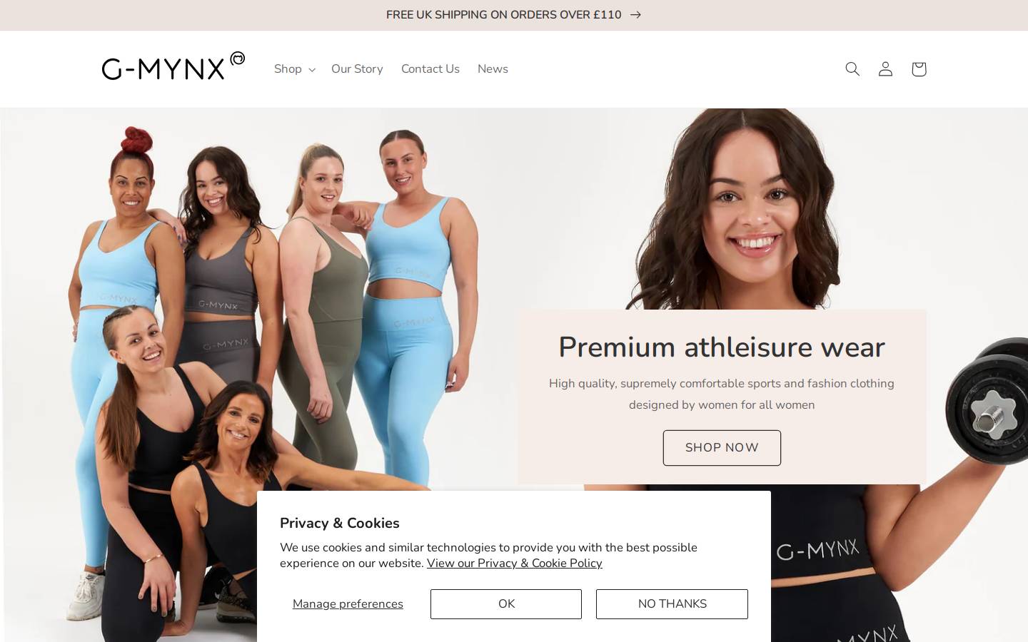 g-mynx.com homepage screenshot