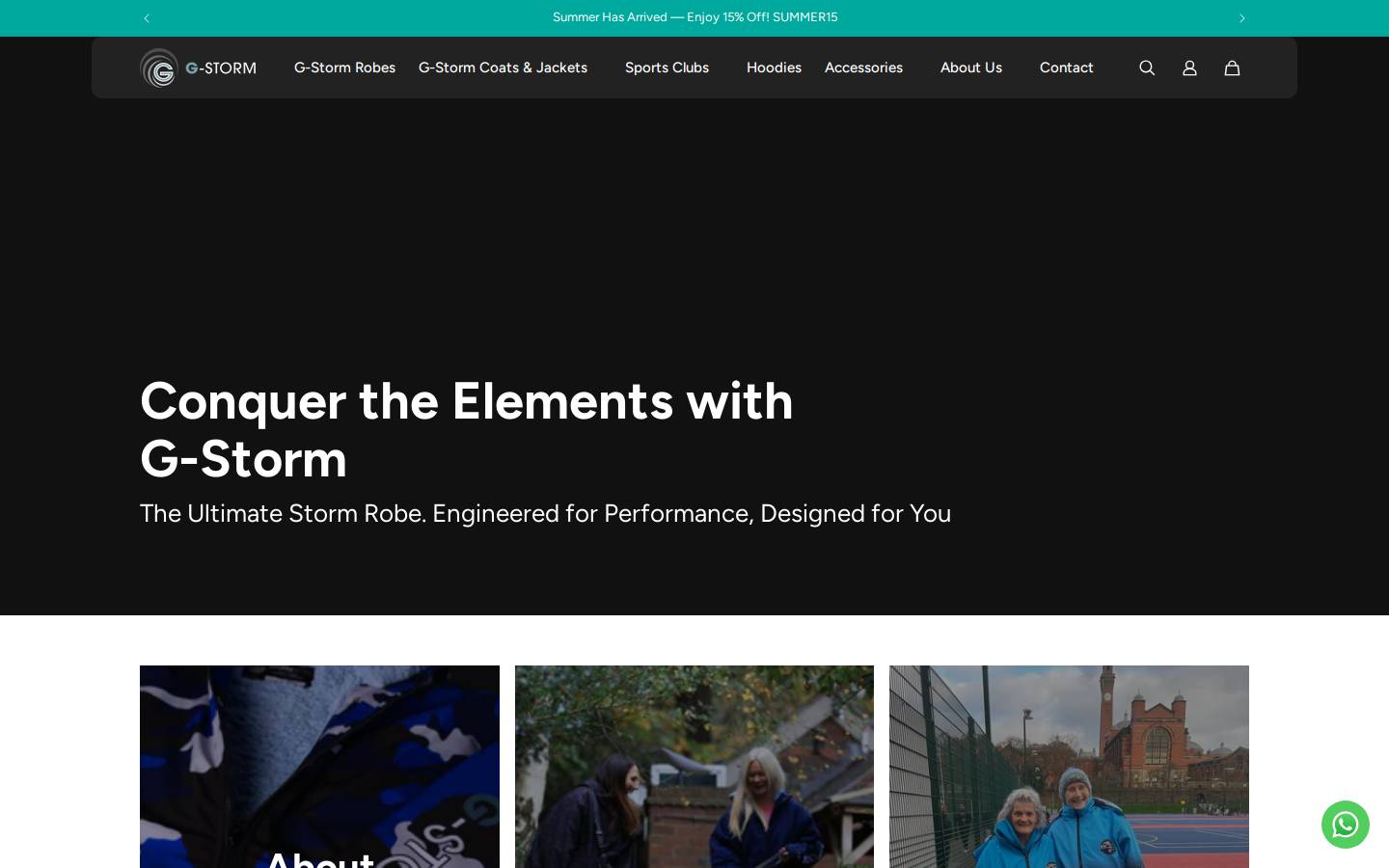 g-storm.co.uk homepage screenshot