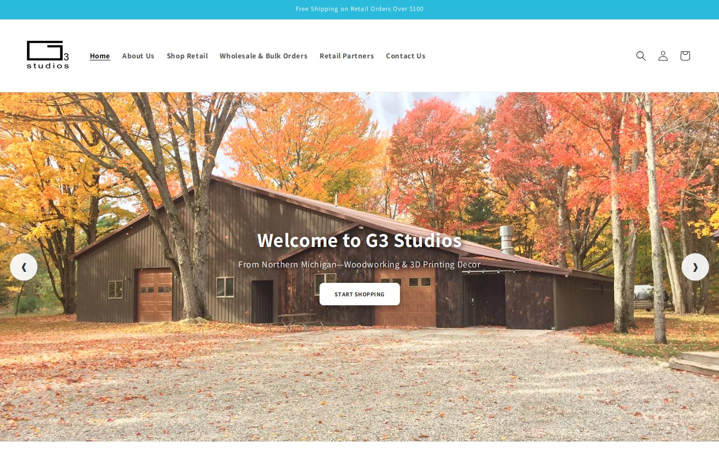 g3studios.net homepage screenshot
