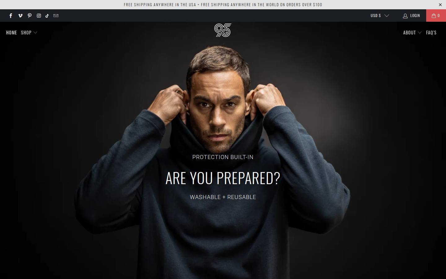 G95 homepage screenshot