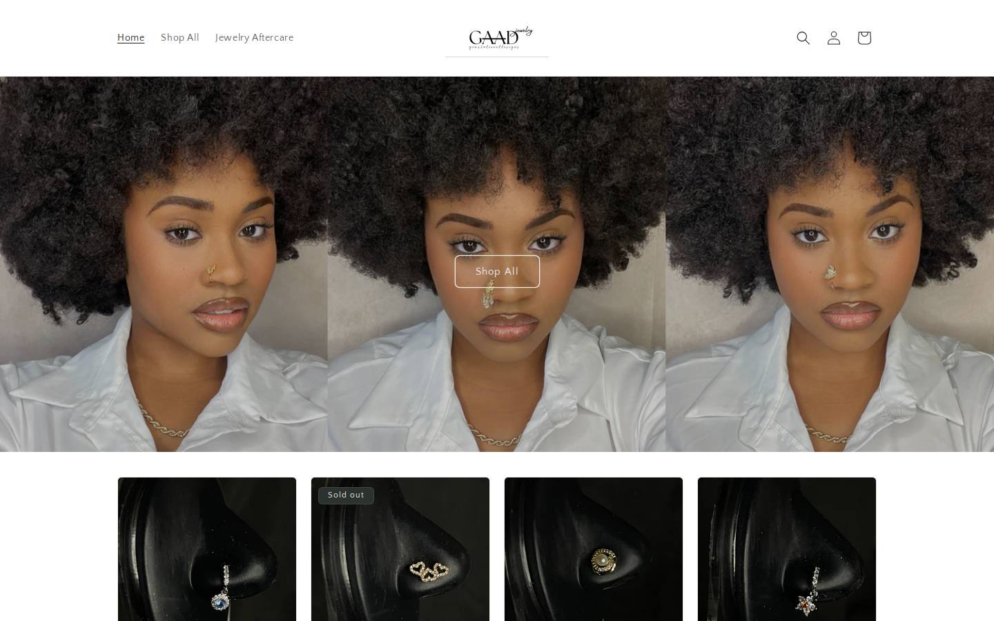 gaadjewelry.com homepage screenshot