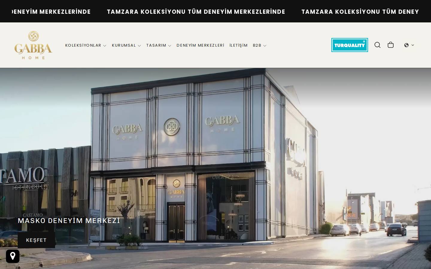 gabbahome.com homepage screenshot