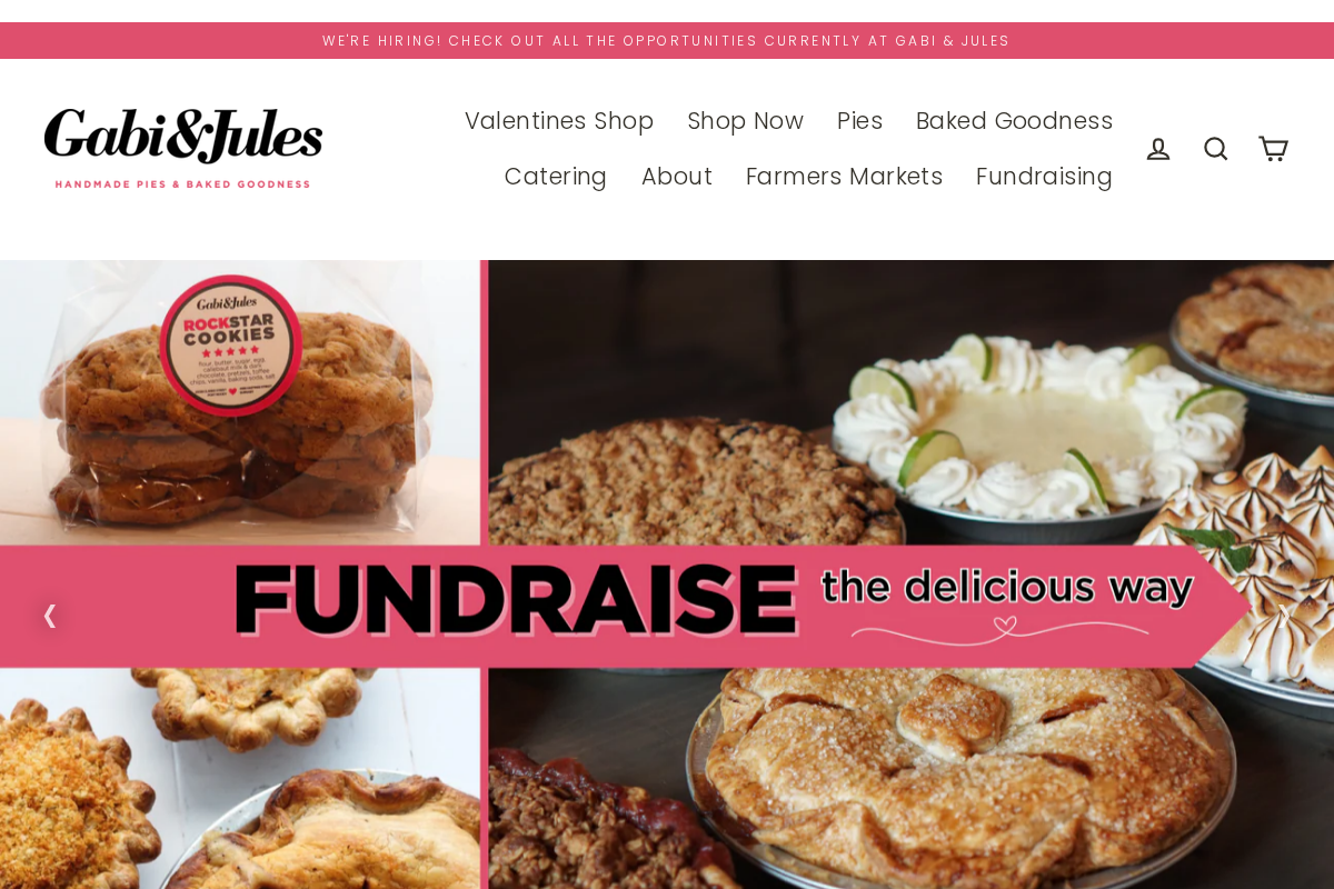 Gabi & Jules homepage screenshot