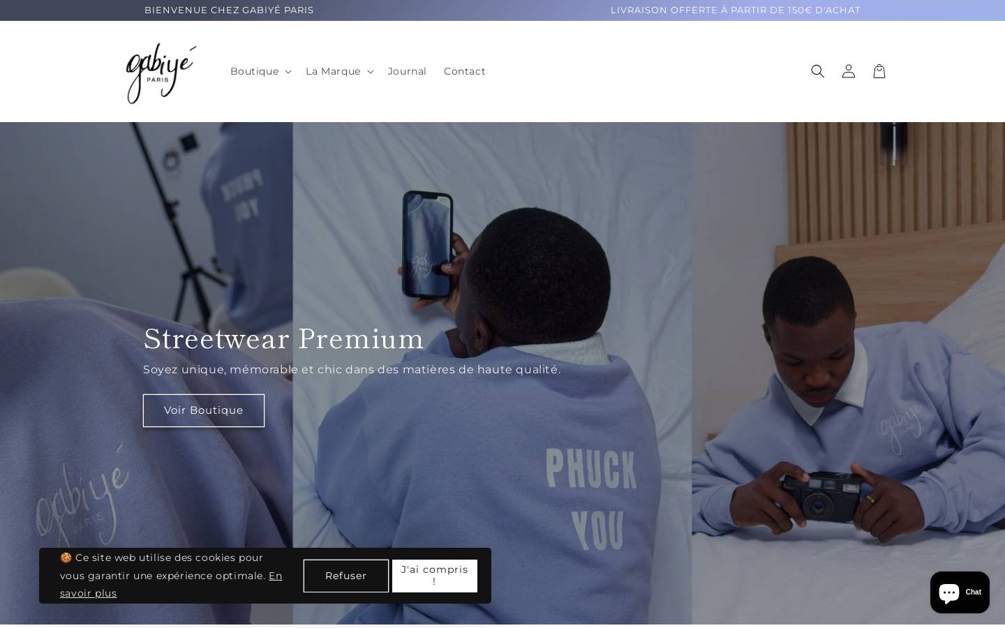 gabiye-paris.com homepage screenshot