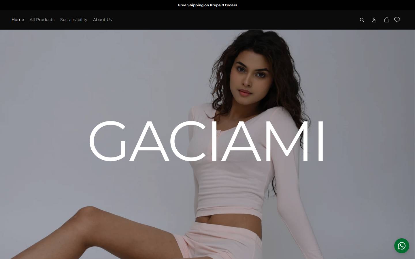 gaciami.com homepage screenshot