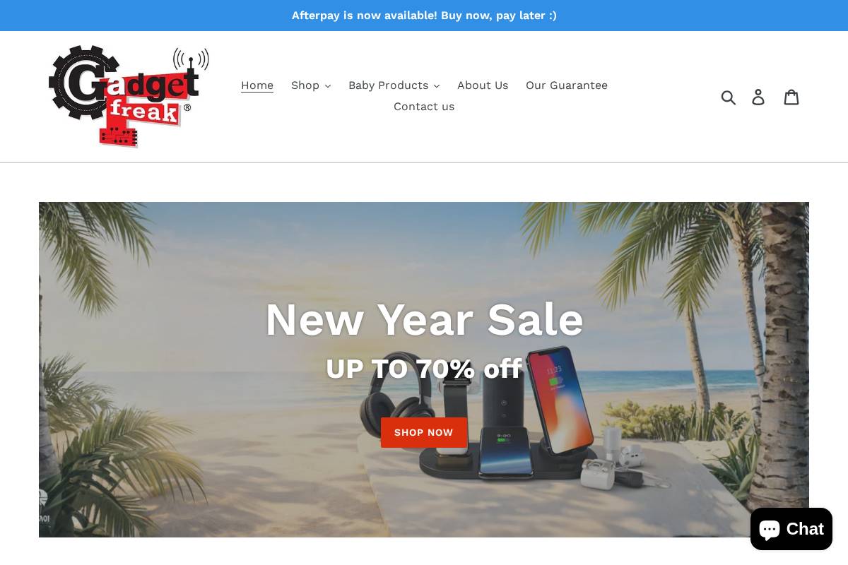 gadgetfreak.com.au homepage screenshot