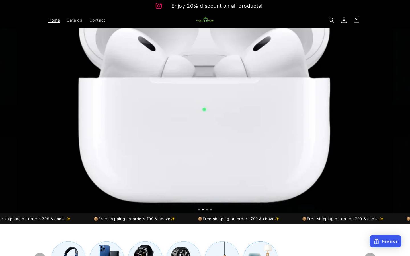 gadgethomes.in homepage screenshot