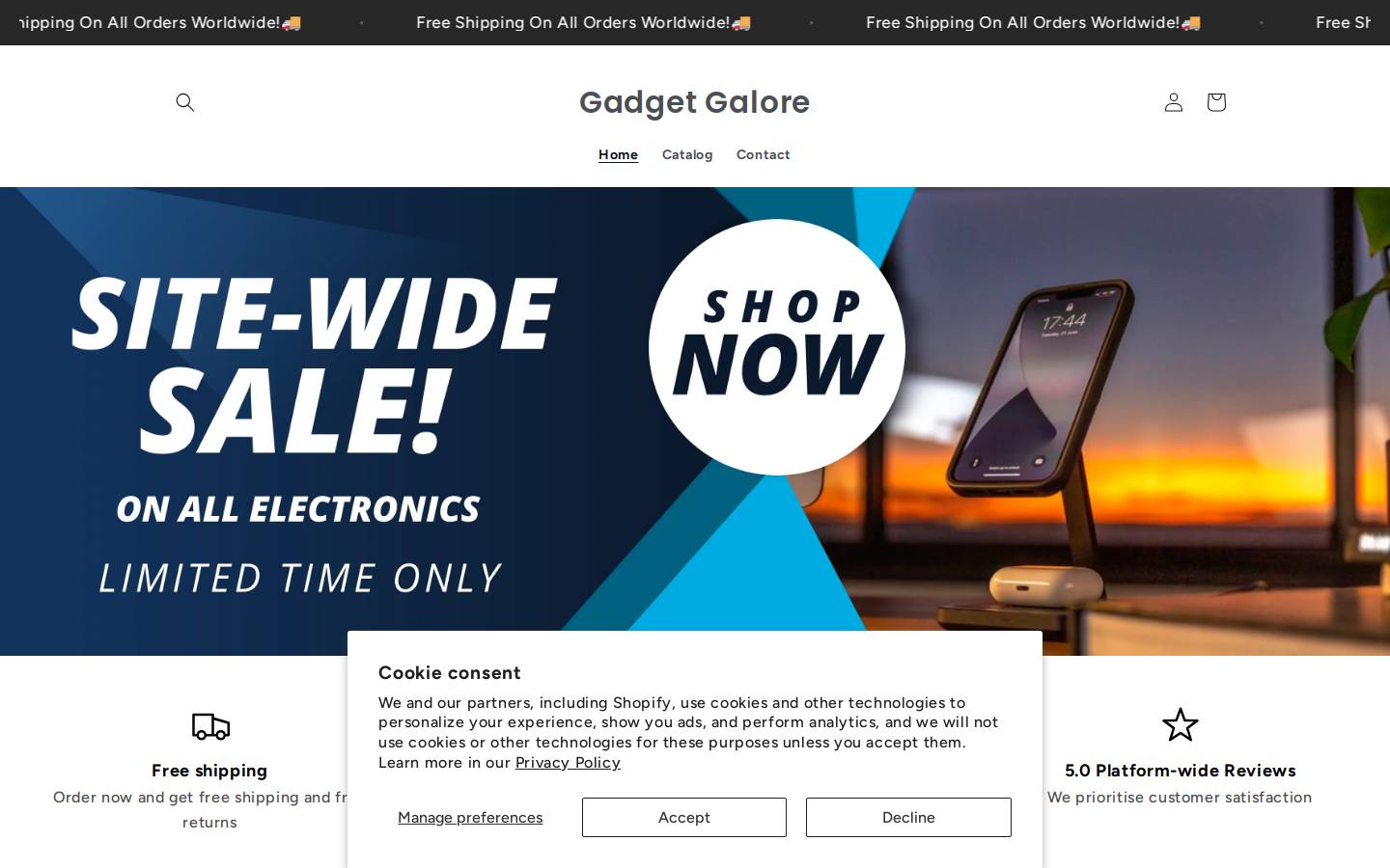 gadgetnest.company homepage screenshot