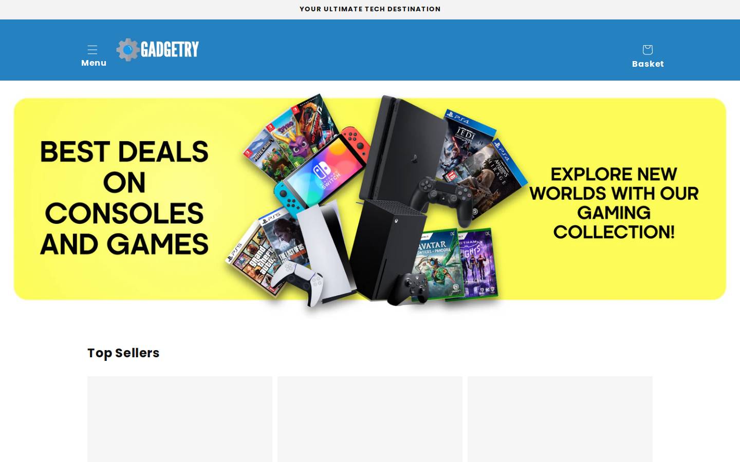 gadgetry.co.uk homepage screenshot