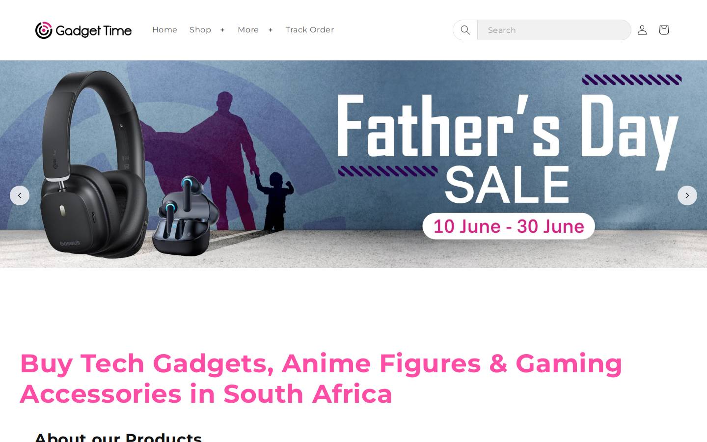 gadgettime.co.za homepage screenshot