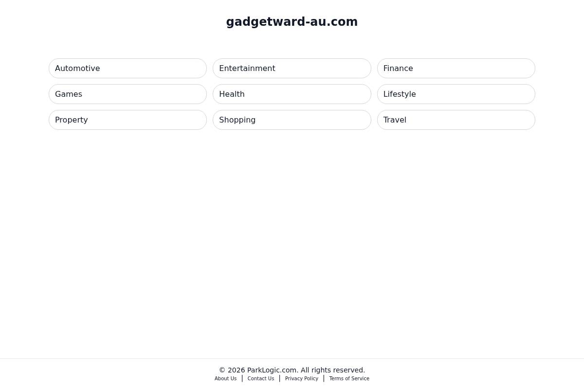 gadgetward-au.com homepage screenshot