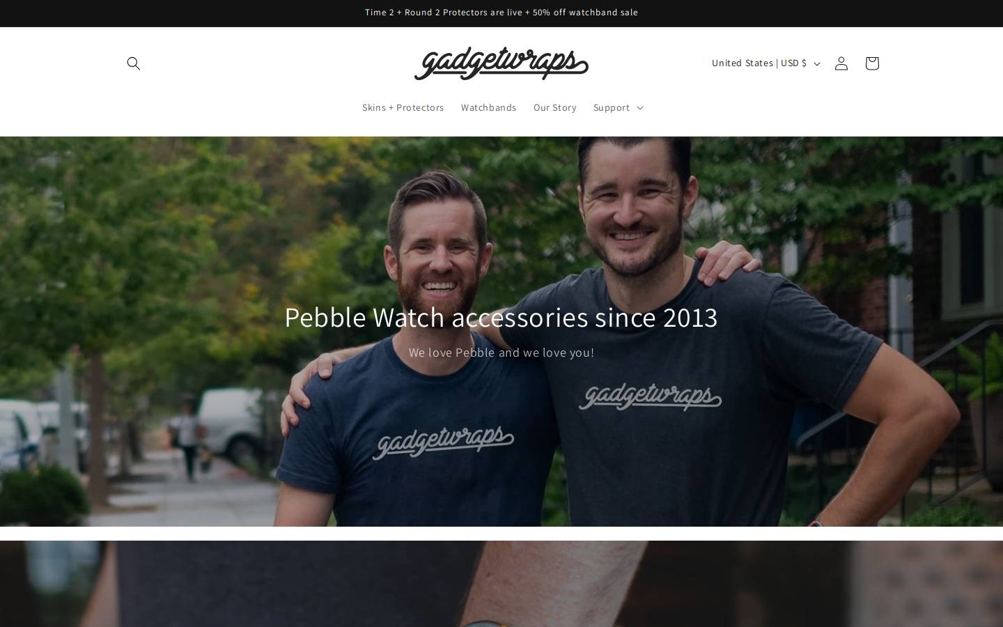 gadgetwraps.com homepage screenshot