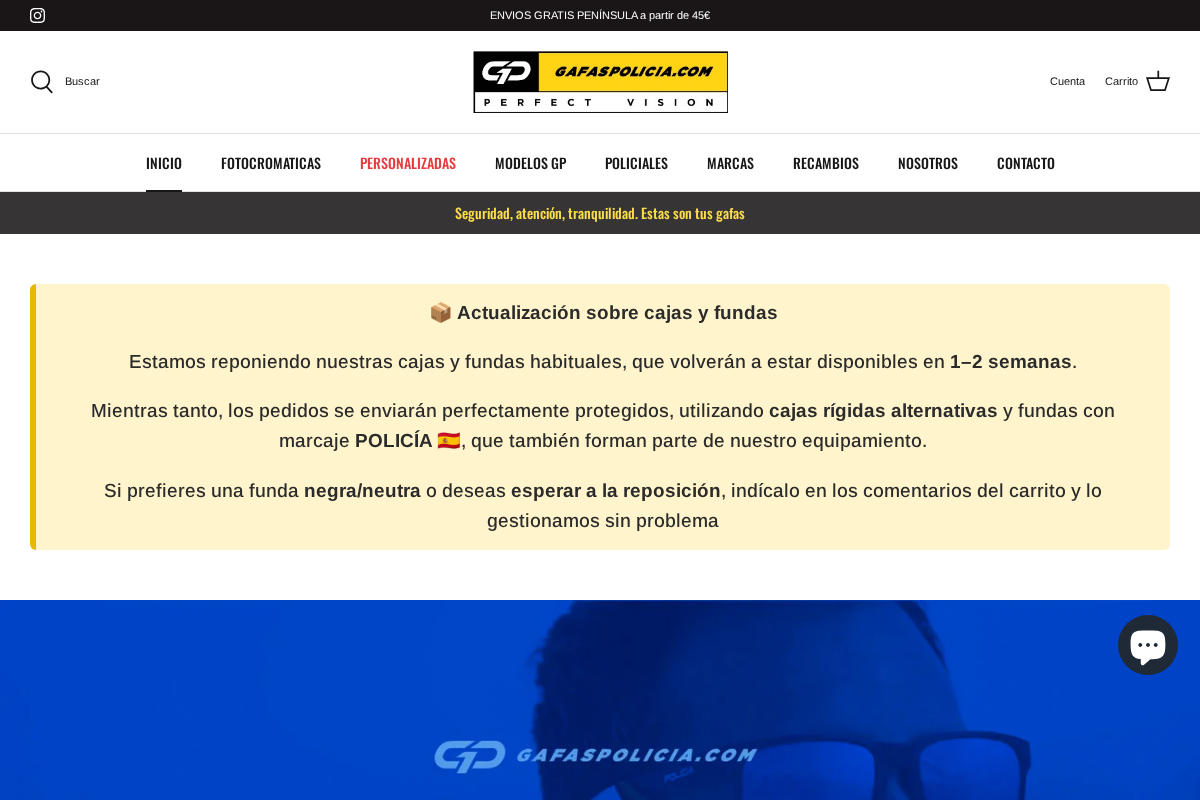 gafaspolicia homepage screenshot