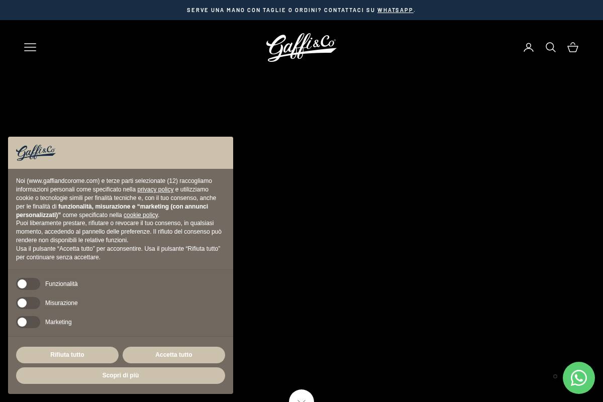 Gaffi & Co. Roma homepage screenshot