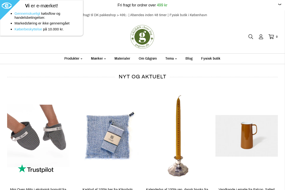 Gågrøn! homepage screenshot