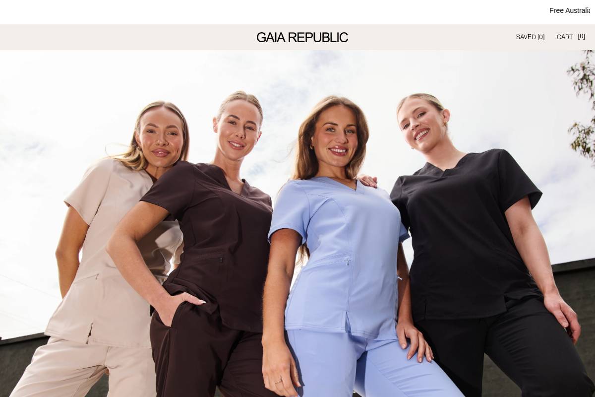 gaia-republic.com homepage screenshot