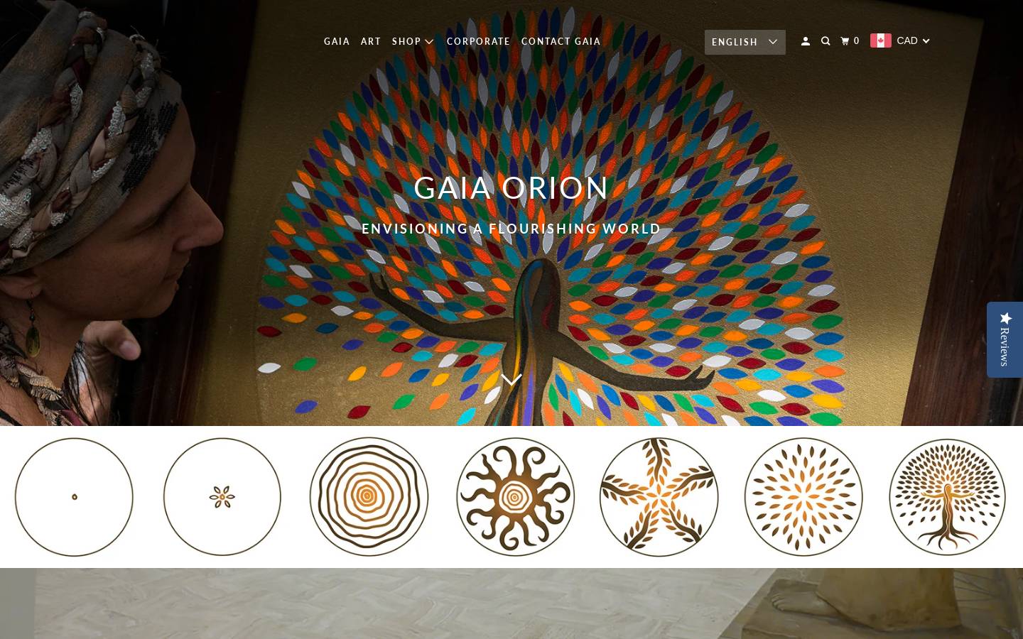 gaiaorion.com homepage screenshot