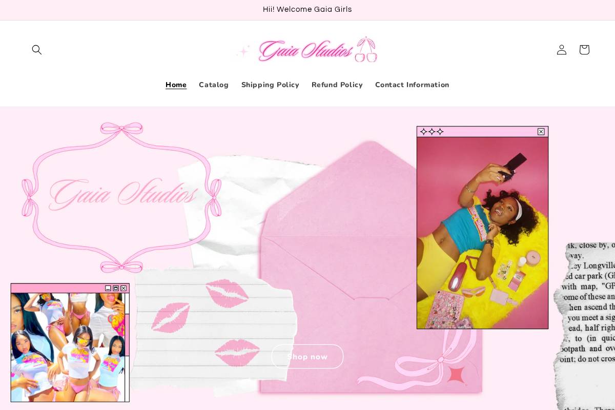 gaiastudios.co homepage screenshot