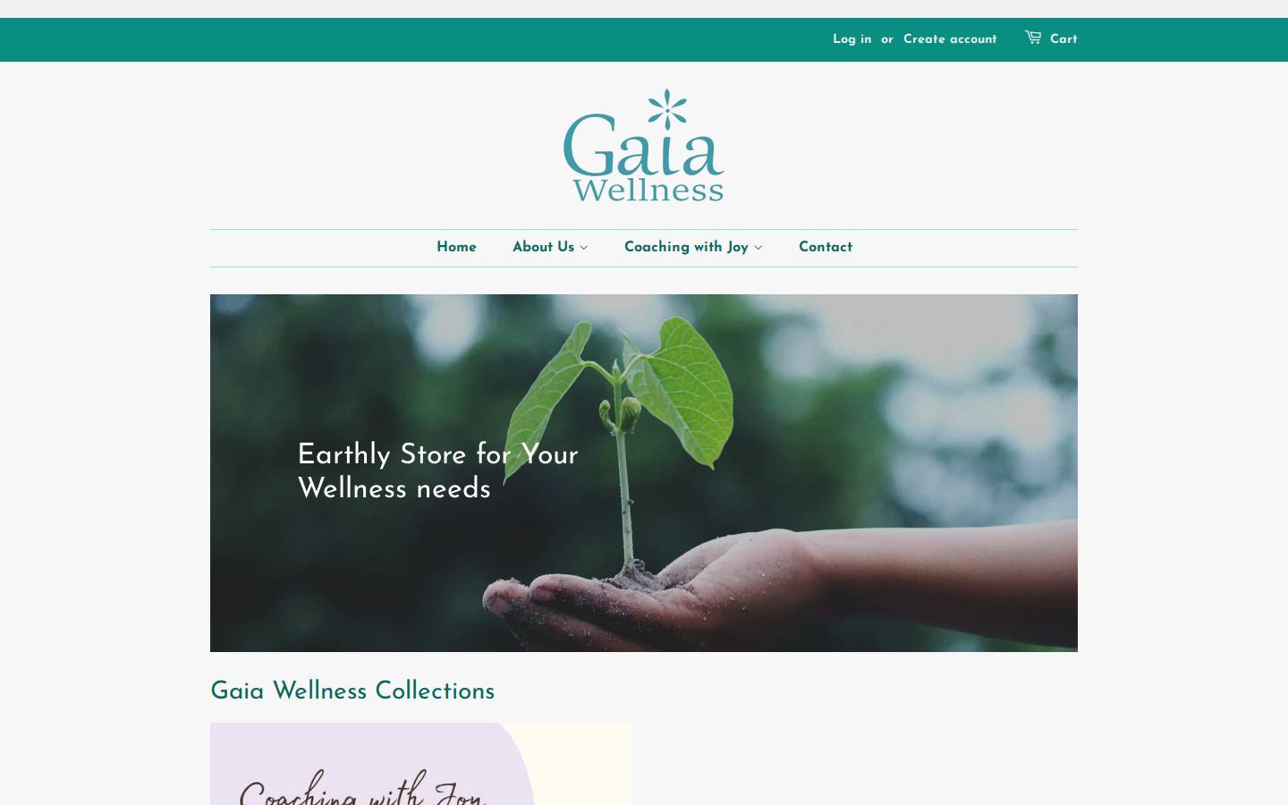 gaiawellness.biz homepage screenshot
