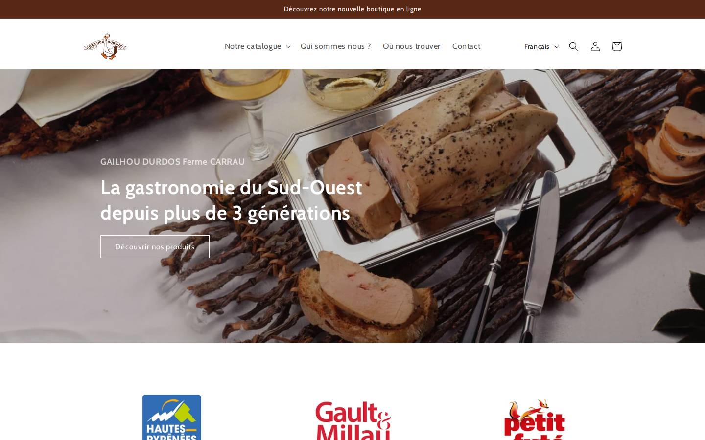 gailhou-durdos.com homepage screenshot