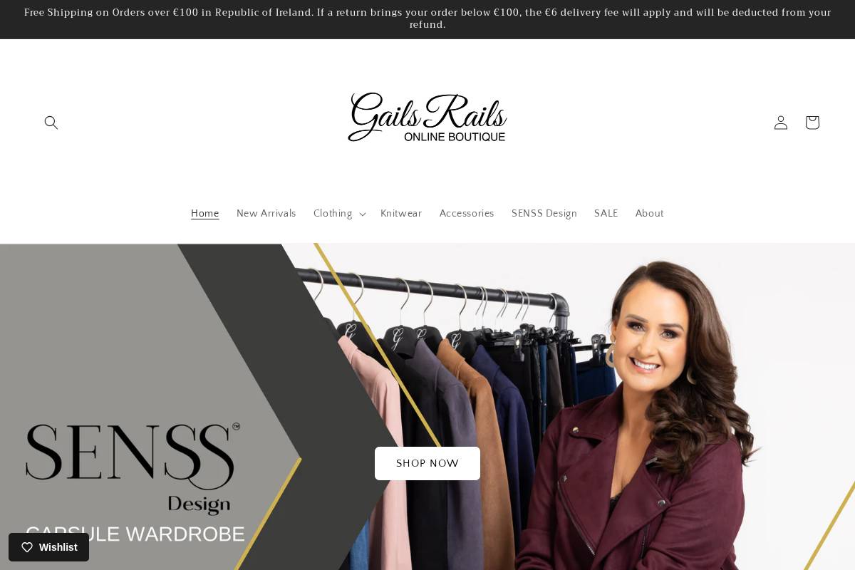 Gailsrails homepage screenshot