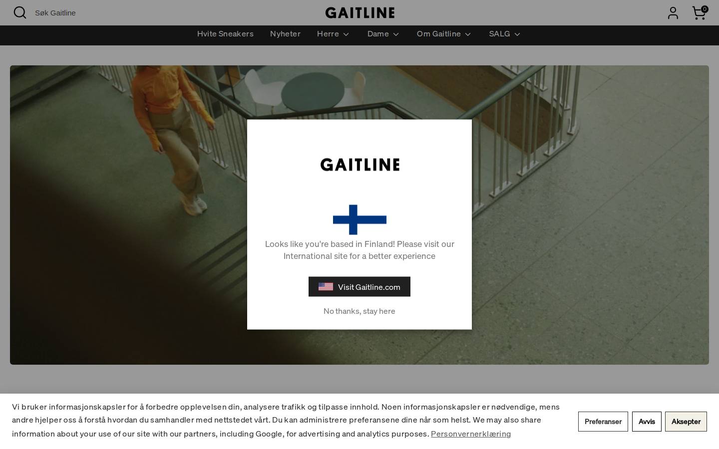 Gaitline homepage screenshot