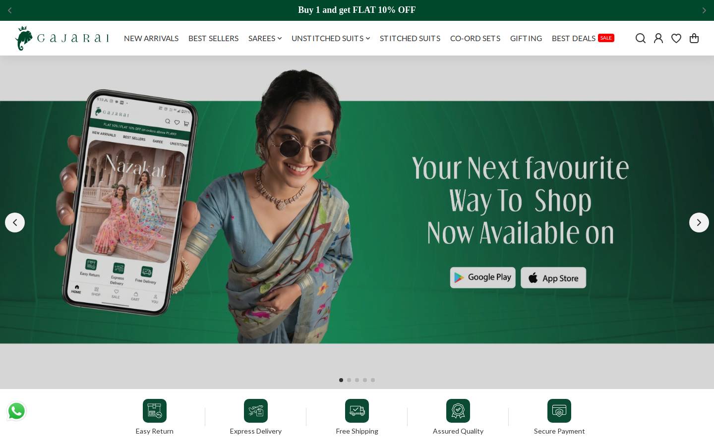 gajarai.com homepage screenshot