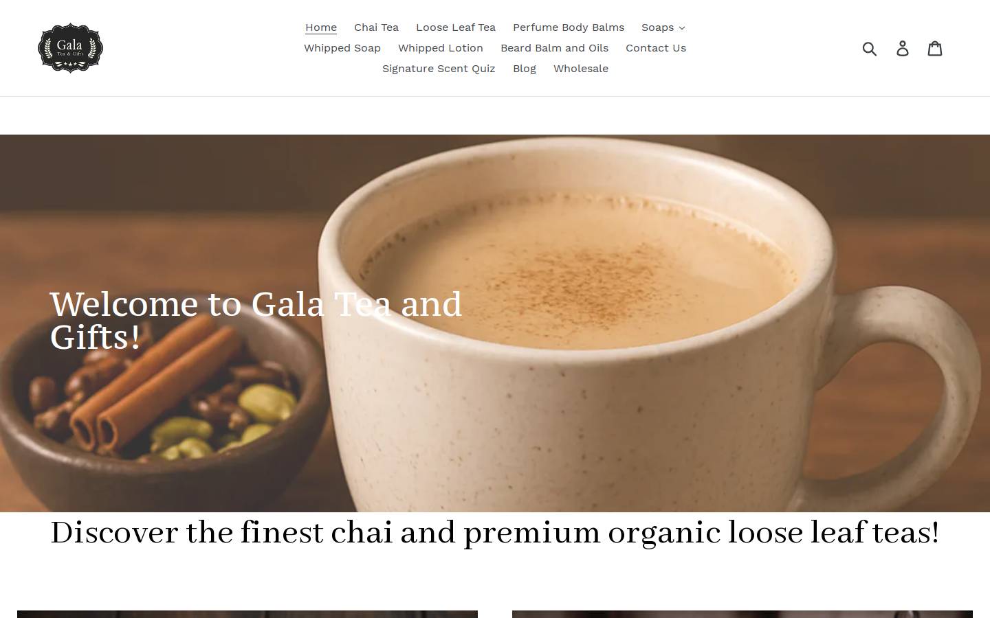galateaandgifts.com homepage screenshot