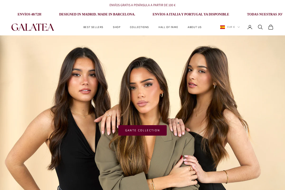 GALATEA homepage screenshot