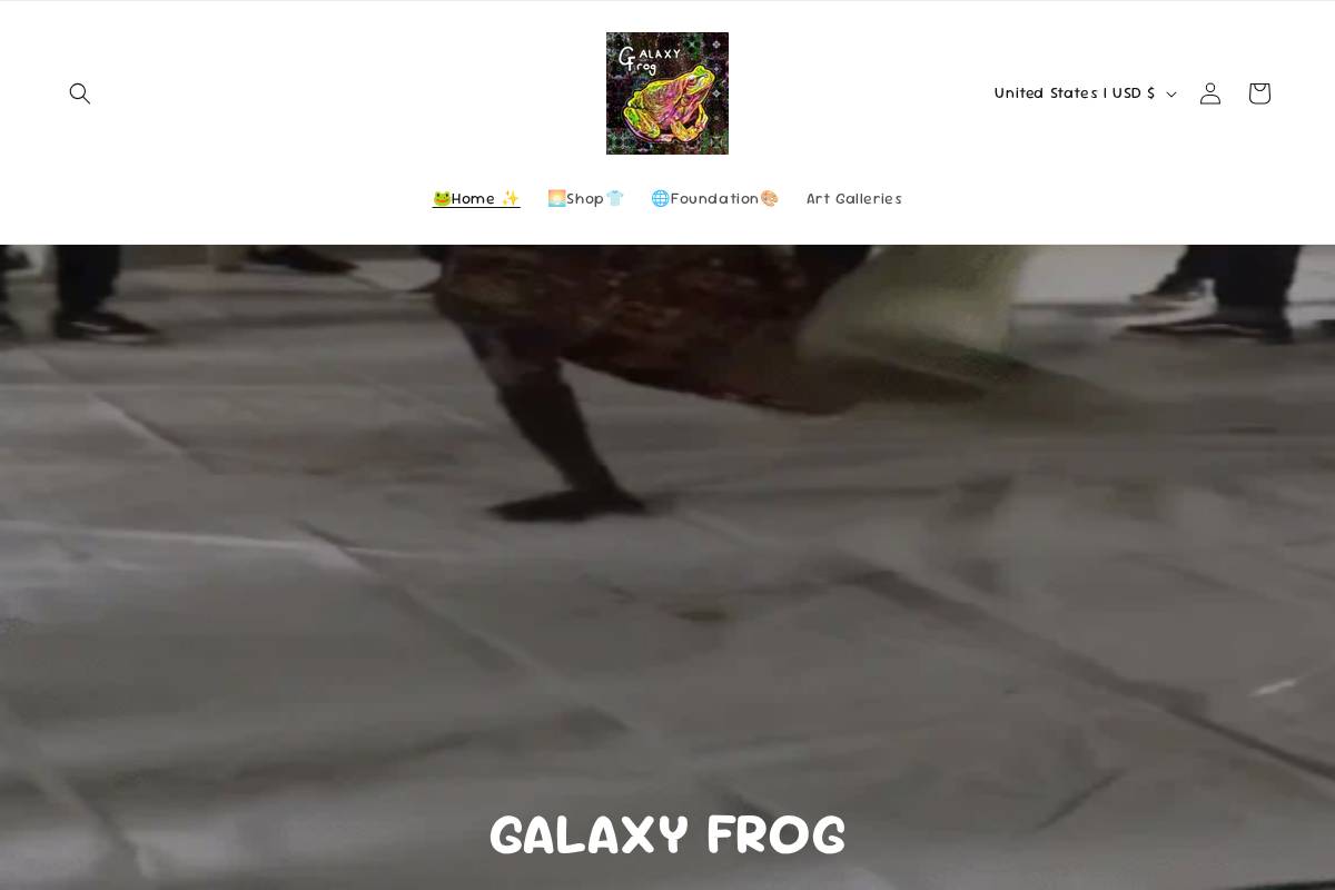 galaxyfrog.org homepage screenshot