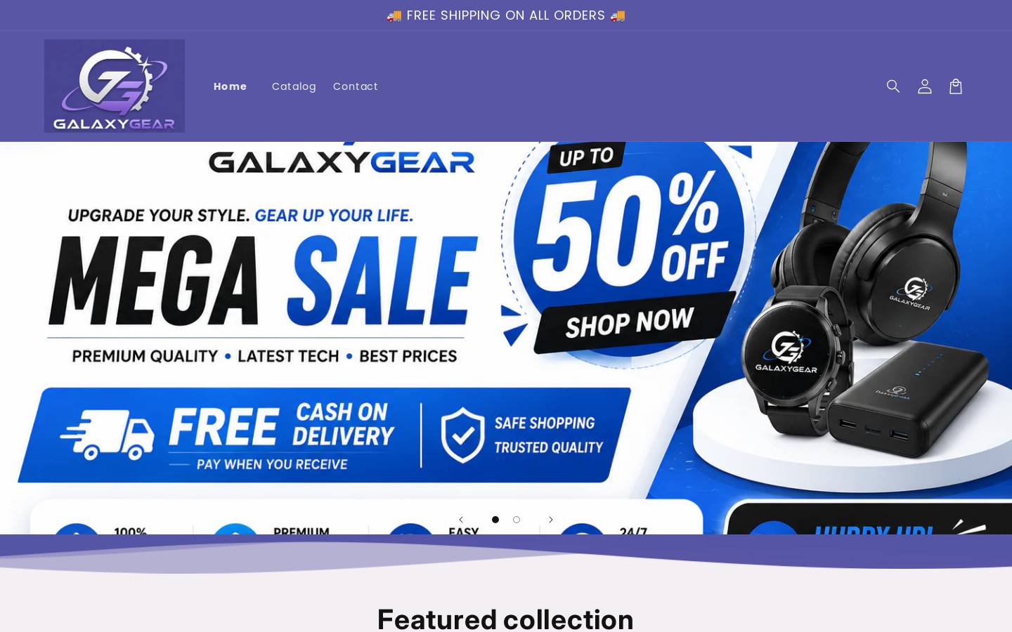 galaxygear.store homepage screenshot