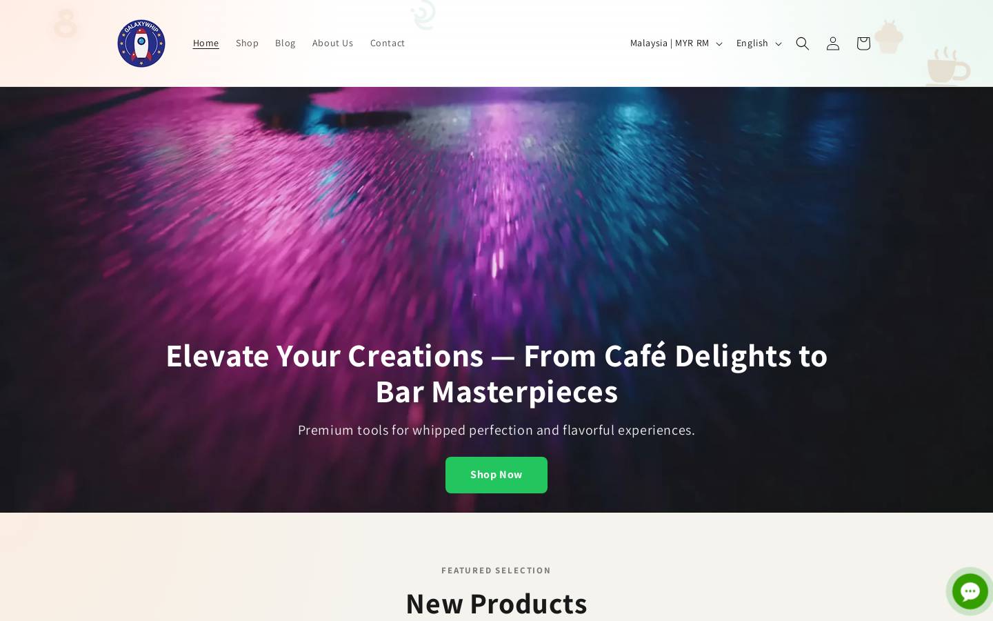 galaxywhip.com homepage screenshot
