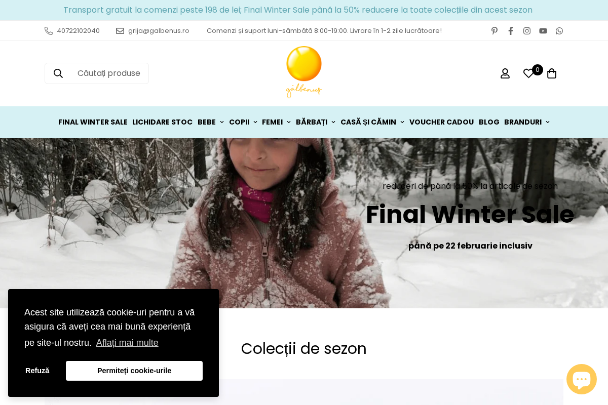 Gălbenuș homepage screenshot