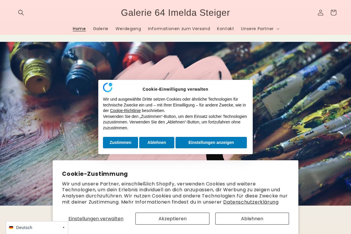 galerie64-steiger.com homepage screenshot