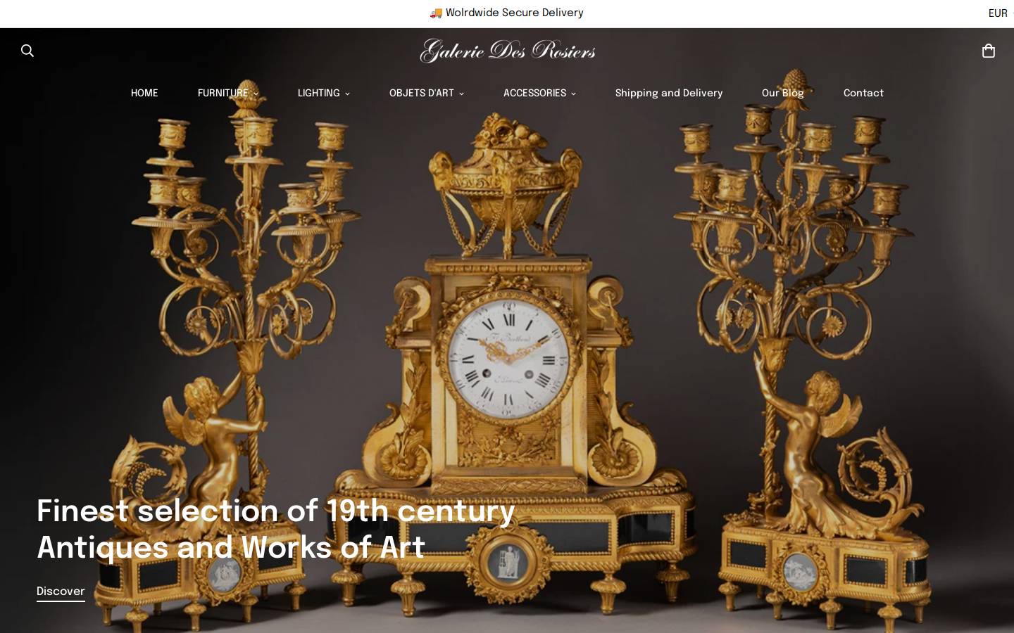 galeriedesrosiers.com homepage screenshot