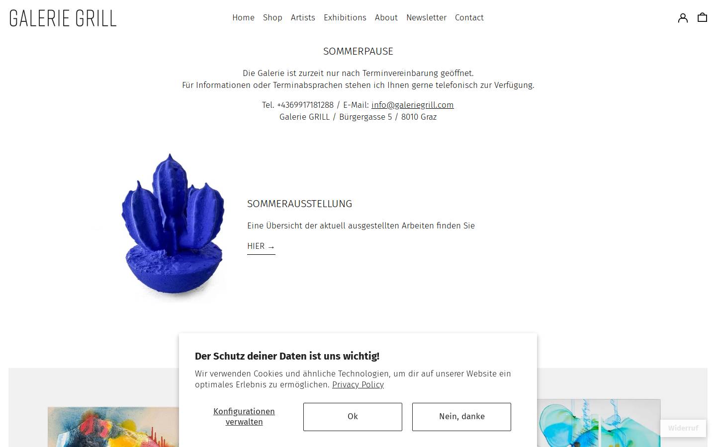 galeriegrill.com homepage screenshot