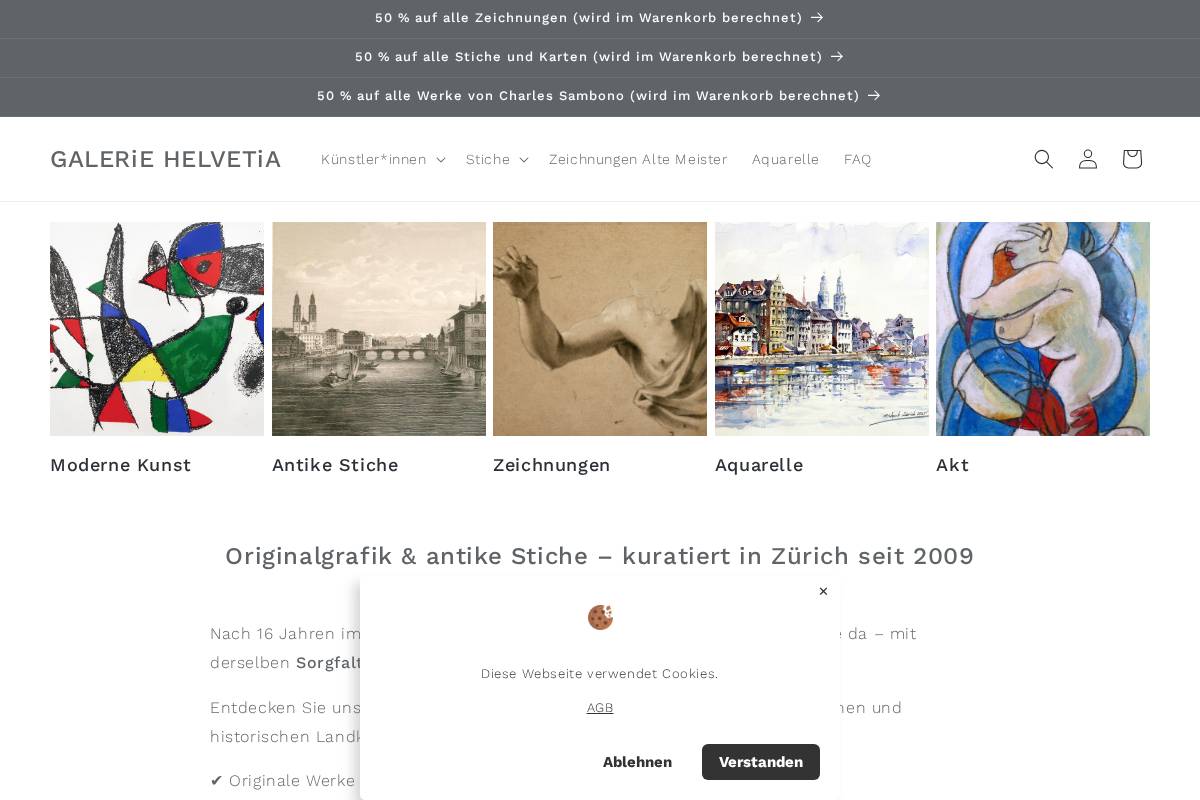 galeriehelvetia.ch homepage screenshot