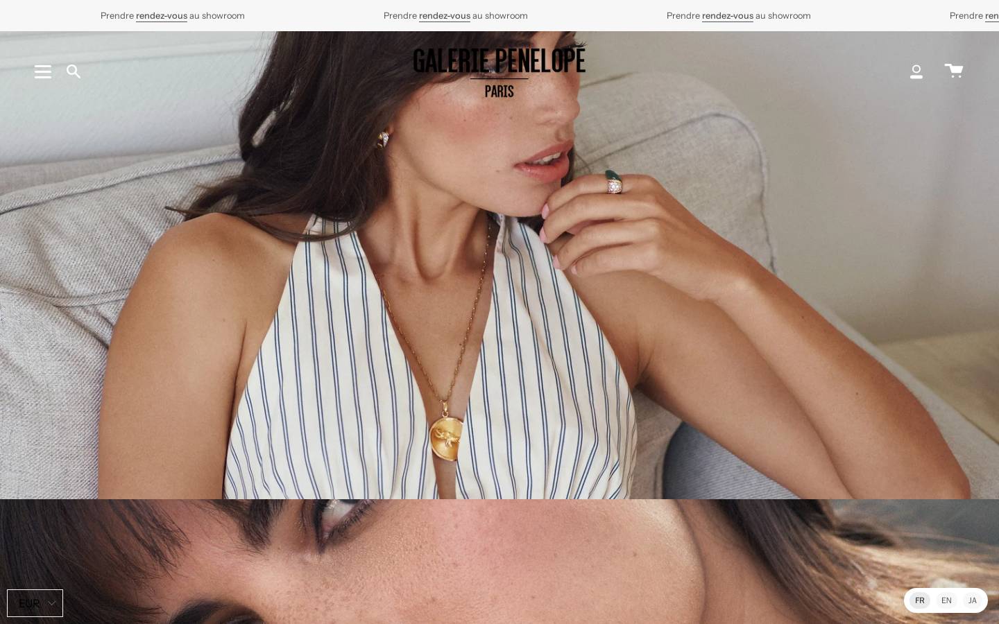 Galeriepenelope homepage screenshot