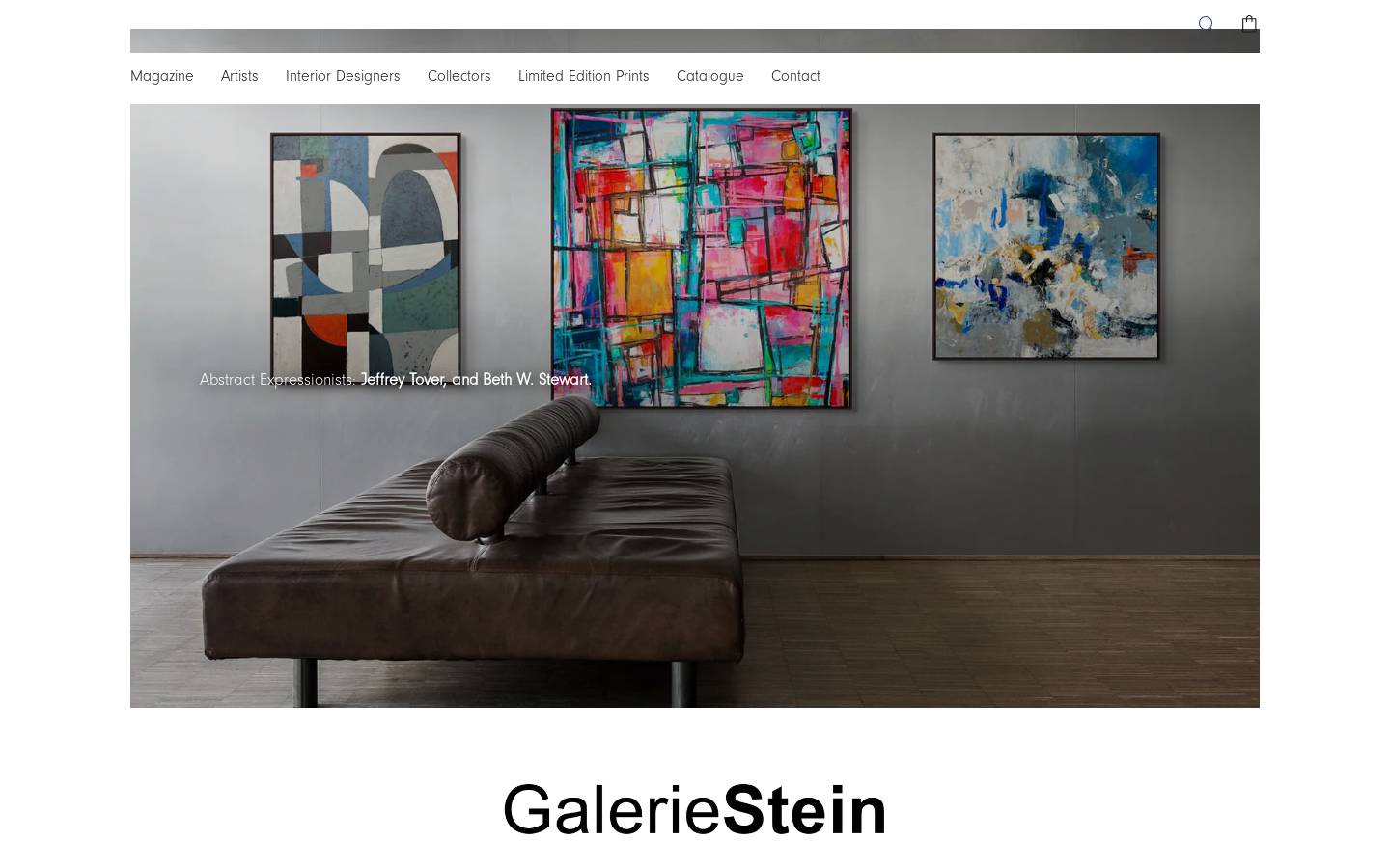 galeriestein.com homepage screenshot