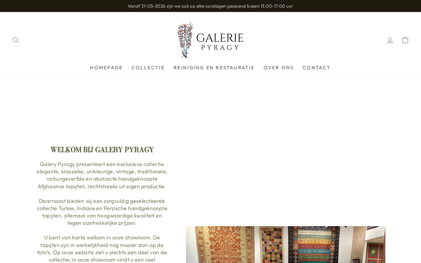 galerievanderhorst.nl homepage screenshot