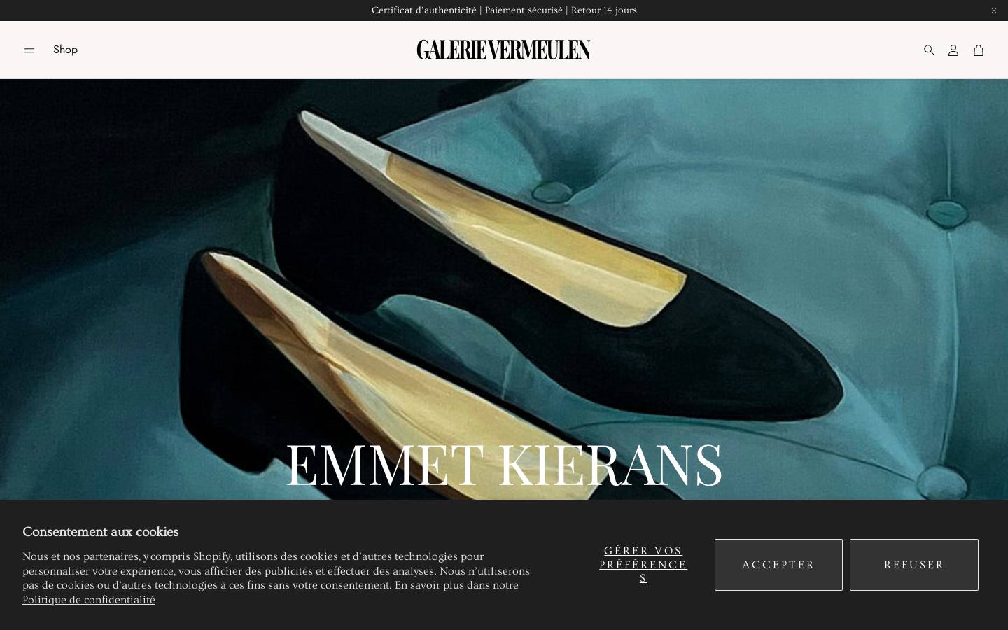 Galerievermeulen homepage screenshot